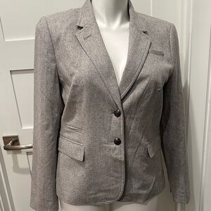 Banana Republic Women's Light Gray Speckled Blazer